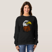 Bald Eagle American Usa Patriotic Trui (Voorkant volledig)