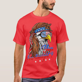 Bald Eagle American vlag je gratis vanavond Happy T-shirt