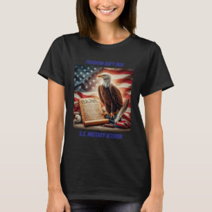 Bald Eagle, Amerikaanse vlag en grondwet T-shirt