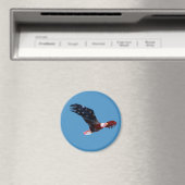 Bald Eagle Amerikaanse vlag magneet (Insitu (Vaatwasser))