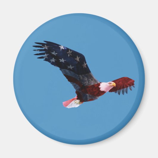 Bald Eagle Amerikaanse vlag magneet (Voorkant)
