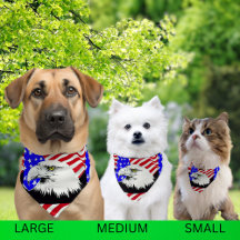 Bald Eagle Amerikaanse Vlag Rood Wit & Blauw