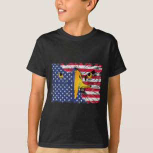 Bald Eagle Amerikaanse vlag USA 4 van juli T-shirt