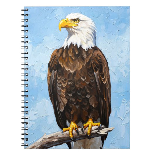 Bald Eagle Art Notebook |American Wildlife Journal Notitieboek (Voorkant)