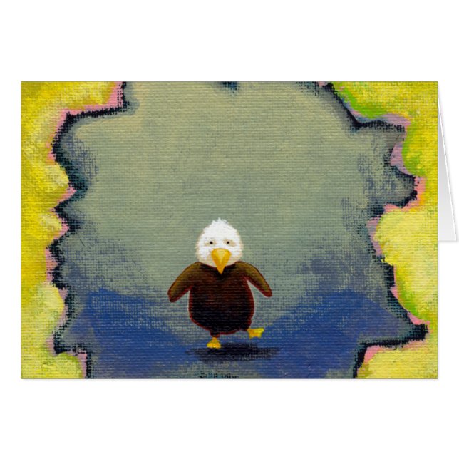 Bald eagle art wobable baby learning empowerment (Voorkant Horizontaal)