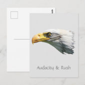 Bald Eagle Audacity & Rush aanpasbaar Briefkaart (Voorkant / Achterkant)