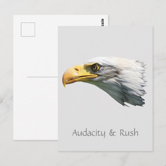 Bald Eagle Audacity & Rush aanpasbaar Briefkaart (Voorkant / Achterkant)