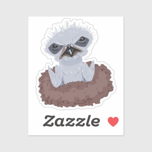Bald Eagle Baby Sticker (Vel)