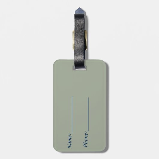 Bald eagle bagagelabel (Achterkant verticaal)