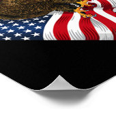 Bald Eagle Bald is prachtig 4 juli Independe Poster (Hoek)
