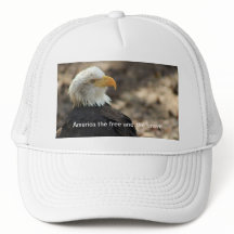 Bald Eagle  Baseball Cap  THE FREE AND THE BRAVE