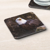 Bald Eagle Beverage Coaster Bier Onderzetter (Linkerzijde)