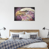 Bald Eagle Bird kunstwerk Canvas Afdruk (Insitu (Slaapkamer))