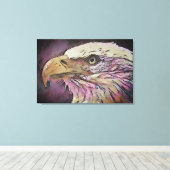 Bald Eagle Bird kunstwerk Canvas Afdruk (Insitu (Houten vloer))