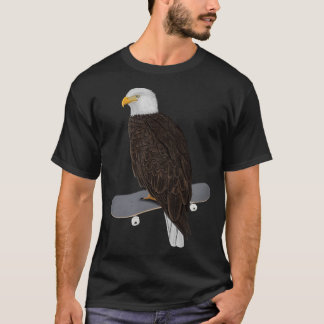 Bald Eagle Bird Skateboard Birdwatcher Animal Biol T-shirt