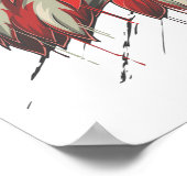 Bald Eagle Bird USA Flag Crying Pray for USA Poster (Hoek)