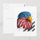 Bald Eagle Bird USA Flag Crying Symbol Briefkaart (Voorkant / Achterkant)