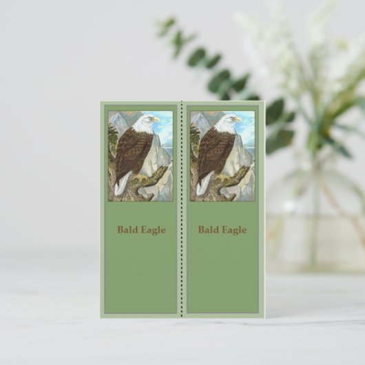 Bald Eagle Birding Bladwijzer Briefkaart (Staand voorkant)
