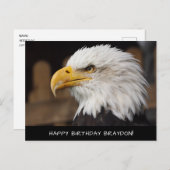 Bald Eagle Birthday Briefkaart (Voorkant / Achterkant)