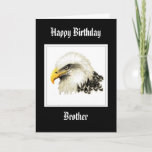 Bald Eagle - Birthday Brother Proud militaire kaar Kaart<br><div class="desc">waterverf Eagle Birthday Brother Militair aan mijn prachtige zuster...  we zijn zo trots op je... </div>