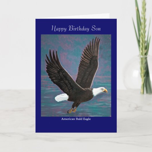 Bald Eagle Birthday Kaart (Voorkant)