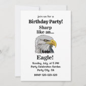 Bald Eagle Birthday Party Kaart (Voorkant)