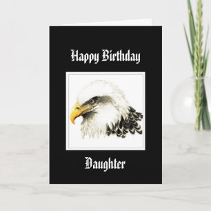 Bald Eagle Birthday Special Daughter Kaart