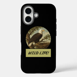 Bald Eagle Black Hoesje-Mate iPhone Case