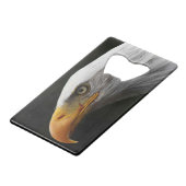 Bald Eagle bocna Creditkaart Flessenopener (Voorkant Gekanteld)