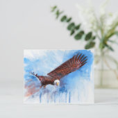 Bald Eagle Briefkaart (Staand voorkant)