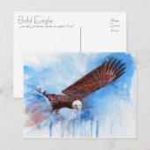 Bald Eagle Briefkaart (Voorkant / Achterkant)