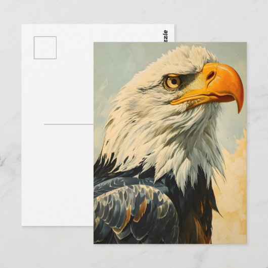 Bald Eagle  Briefkaart (Voorkant / Achterkant)