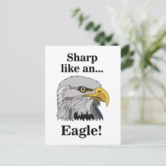 Bald Eagle Briefkaart (Staand voorkant)