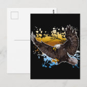 Bald Eagle Briefkaart (Voorkant / Achterkant)