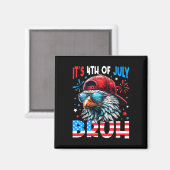 Bald Eagle Bruh 4 juli 4 juli Mannen Boys K Magneet (Voorkant / Achterkant)