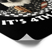 Bald Eagle Bruh Grappig 4 juli Onafhankelijkheidsd Poster (Hoek)