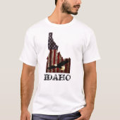 BALD EAGLE BURNT WOOD - IDAHO PATRIOT CLR T-SHIRT (Voorkant)