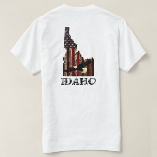 BALD EAGLE BURNT WOOD - IDAHO PATRIOT CLR T-SHIRT