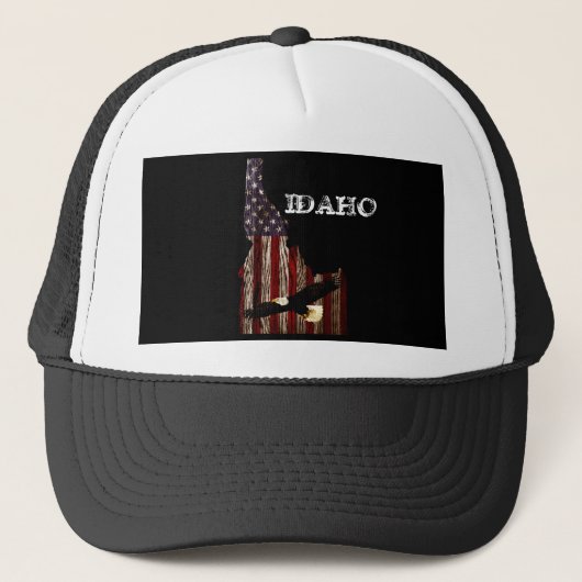 BALD EAGLE BURNT WOOD - IDAHO PATRIOT CLR TRUCKER PET (Voorkant)