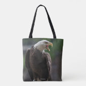 Bald Eagle Calling Tote Bag (Achterkant)