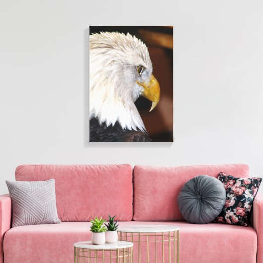 Bald Eagle Canvas Afdruk (Insitu (Woonkamer))