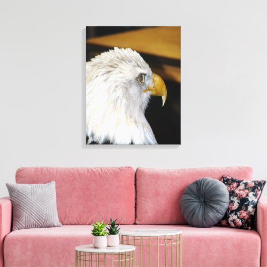 Bald Eagle Canvas Afdruk (Insitu (Woonkamer))