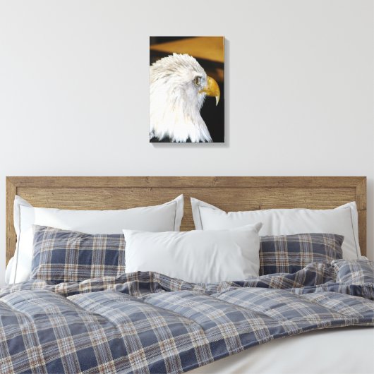 Bald Eagle Canvas Afdruk (Insitu (Slaapkamer))