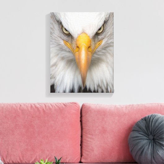 Bald eagle canvas afdruk (Insitu (Woonkamer))