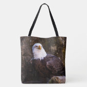 Bald Eagle Canvas tas (Achterkant)