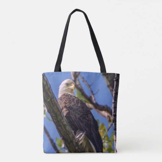 Bald Eagle Canvas tas (Achterkant)