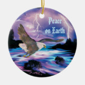 Bald Eagle Ceramic Ornament (Voorkant)