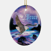 Bald Eagle Ceramic Ornament (Rechts)