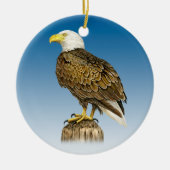 Bald Eagle Ceramic Ornament (Voorkant)