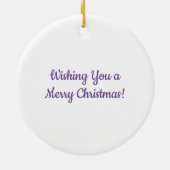 Bald Eagle Ceramic Ornament (Achterkant)